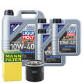 Motoröl 10W40 LIQUI MOLY Mos2 Leichtlauf 8L +MANN Ölfilter