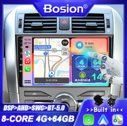 8Core CarPlay Autoradio Für Toyota Corolla 2006-2012 Android14 Navi GPS DSP 64GB