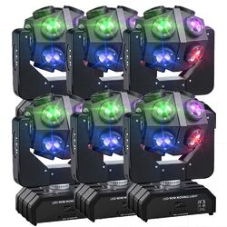 6 x 12 LED Moving Head Disco DMX Partylicht RGBW Bühnenlicht Lichteffekte 150W