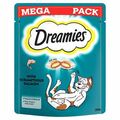 Dreamies Cat Treats Mega 200G Beutel Lachs Vitamin Gesundheitstraining Soft Crunch