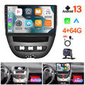 4+64GB Carplay Für Peugeot 107 Citroen C1 Android 13 Autoradio GPS Navi WIFI DSP