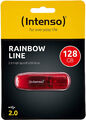 Intenso Rainbow Line 128 GB USB 2.0 Stick Speicherstick PC Laptop rot