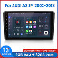 Für AUDI A3 8P 2003-2013 Android13.0 Autoradio GPS NAVI SAT BT WIFI DAB+ Carplay