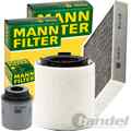 MANN FILTER INSPEKTIONSPAKET passend für AUDI A1 VW POLO 6R SKODA FABIA 2 IBIZA