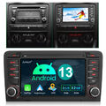 Carplay Android 13 Autoradio GPS 1+32GB RDS Navi BT USB für Audi A3 S3 RS3 8P 8V