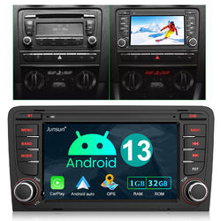 Carplay Android 13 Autoradio GPS 1+32GB RDS Navi BT USB für Audi A3 S3 RS3 8P 8V