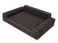 Orthopädisches Hundebett GLAMOUR Bett Sofa Ökoleinen Kissen XL BRAUN INARII %%