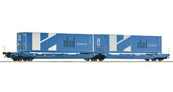 Roco 6600021 Spur H0 Doppeltaschen-Gelenkwagen T3000e, Eurowagon, Spedition Ekol