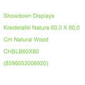 Showdown Displays Kreidetafel Natura 60,0 X 80,0 Cm Natural Wood CHBLB60X80 (859