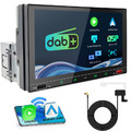 7" Single DIN Wireless CarPlay IPS Bildschirm BT5.0 FM AM RDS mit DAB+ Mic Radio