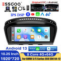 Für BMW E60 E61 E90 91 CCC Android 13 DAB+ CarPlay 8Core Autoradio 4+64G GPS Cam