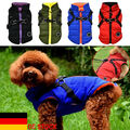 DE Wasserdicht Haustier Fleece Hundemantel Kleidung Hundejacke Winddicht Weste