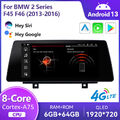 Android 13 8-Core Autoradio CarPlay DAB+ 64GB GPS Navi Für BMW 2er F45 F46 NBT 