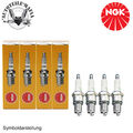 NGK Zündkerzen 4x für Audi A1 A4 A5 Seat Ibiza Skoda Fabia VW Golf Passat Polo