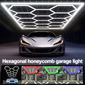 14X Hexagon LED Lampe Werkstatt Garage Wand Decken Leuchte Waben Beleuchtung