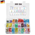 300X KFZ MINI-Flachsicherungen Sortiment 5-30A Auto Motorrad Sicherungen Set DE