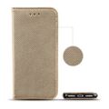 FÜR OPPO RENO 12F 5G - SMART MAGNET Hülle Tasche Case Handy Schutz Cover GOLD