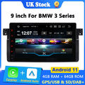 Doppel DIN Android Autoradio Radio GPS Nav Head Unit DAB+ für BMW 3er E46