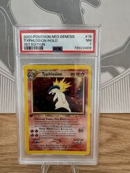 PSA 7 - Pokemon Typhlosion - Holo #18 - Neo Genesis 2000 1St. Edition Englisch