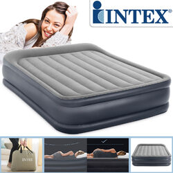 Intex Luftbett mit Pumpe Gästebett Matratze Luftmatratze selbstaufblasend 64136