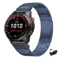 Titan Metall Armband Für Garmin Fenix 7 7X 6 6X 5 5X Plus 3 HR 965 Epix Pro Gen2