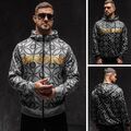 Sweatjacke Kapuzenpullover Hoodie Sweatshirt Pullover Herren Mix BOLF Aufdruck 