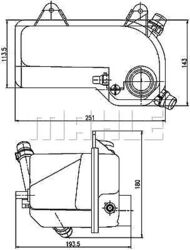 MAHLE CRT 204 000S Ausgleichsbehälter, Kühlmittel für BMW