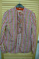 Esprit Damen Bluse~ Oktoberfest-Style~ rot-braun-rosa kariert ~ Gr. 38