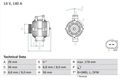 Bosch Generator 0986046180 für Audi Skoda VW Seat TT + Roadster + A3 08-16