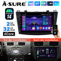 Für Mazda 3 2009-2013 BL 9" Android 14 Autoradio GPS Navi BT WIFI Carplay 2+32GB