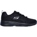 Skechers Dynamight 2.0 selbstgesponnene Damen-Trainingsschuhe Turnschuhe Fitnessstudio Sport schwarz