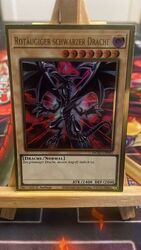 Rotäugiger Schwarzer Drache MGED-DE003 Gold Rare DE NM Yu-Gi-Oh!