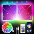 LED Lichtstripe TV Hintergrundbeleuchtung Backlight Band RGB Streifen Licht USB