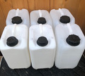 6 x Kanister 5 Liter Wasserkanister leer mit Deckel und Griff