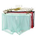 Slips Unterwäsche L~2XL Netz Sexy Shorts Dünn Transparent Trunks Unterhose