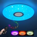 Led Deckenlampe mit Fernbedienung APP und Bluetooth Lautsprecher RGB 36W