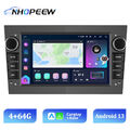 8 Kern 4+64GB Android 13.0 CarPlay Autoradio Für Opel Corsa C D Astra H Zafira B