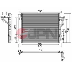 JPN Kondensator Klimaanlage 60C0329-JPN für HYUNDAI i30 FD ELANTRA 4 HD CRDi KIA