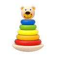 Tooky Toy Stapelturm TKF004 Bär bunte Stapelpyramide lustiger Stapelspaß 