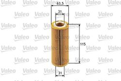 VALEO 586511 Ölfilter für ALFA ROMEO ALPINA BMW  passend für FIAT PORSCHE