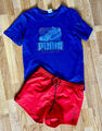 O'Neill Sport Hose Shorts Gr. M, 48, 5 Bermuda Logo Rot+Puma T-Shirt M