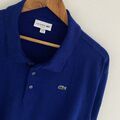 Lacoste Poloshirt Größe FR8 3XL XXXL Herren Royalblau Slim Fit Kurzarm