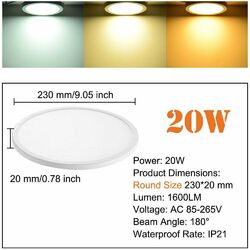 1X-50X LED Panel Ultraslim Einbaustrahler Einbauleuchte Deckenleuchte 6/8/15/20W