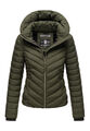 Marikoo Damen Stepp Jacke Steppjacke Übergangsjacke Herbst gesteppt Kapuze B957 