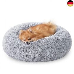 FEANDREA Hundebett flauschig, Katzenbett, Donut Kissen, waschbar, Polsterung in