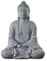 XXXL Großer Buddha 80 cm Steinfigur Garten Deko Figur Skulptur Feng Shui sitzend