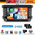 7" Android 13 Autoradio GPS Navi Für VW Polo GOLF 5 6 Touran Tiguan Passat 64GB