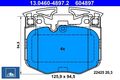 Ate 13.0460-4897.2 Bremsbelagsatz für Scheibenbremse Bremsbelagsatz 