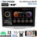 10,1" Android 13 Autoradio DAB+ Für VW Passat B6 B7 GPS Navi WIFI BT mit Kamera