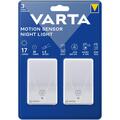 2 Varta Led-außenleuchten Mit Bewegungsmelder Motion Sensor Night Light, Weiß 16